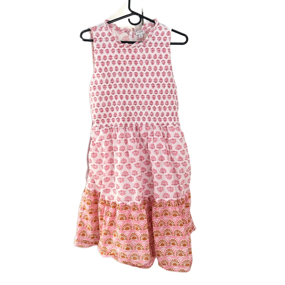 j crew pink floral dress size XL